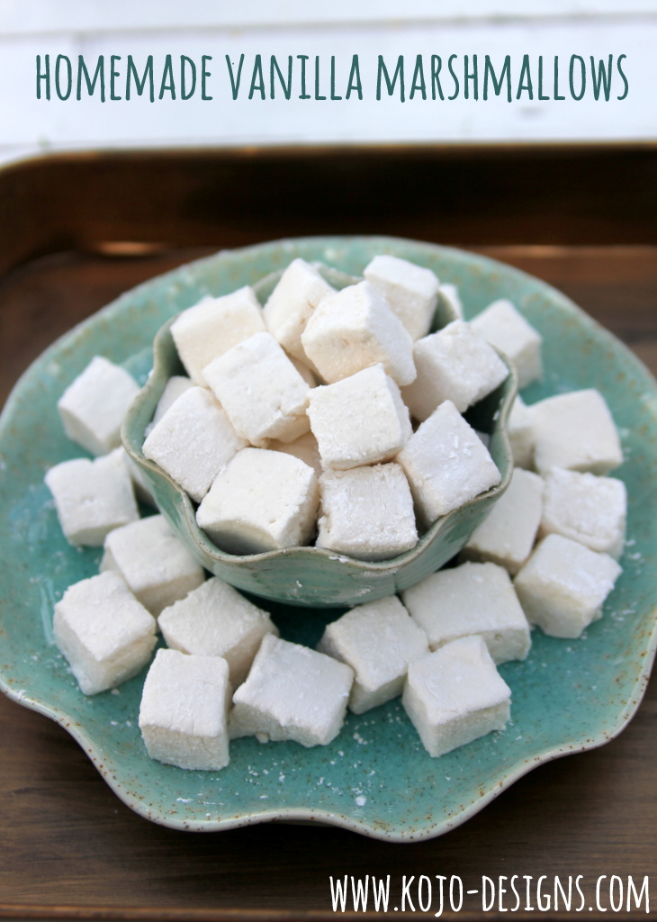 homemade vanilla marshmallows