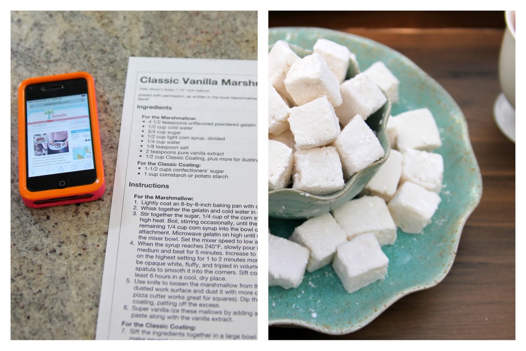 homemade vanilla marshmallows