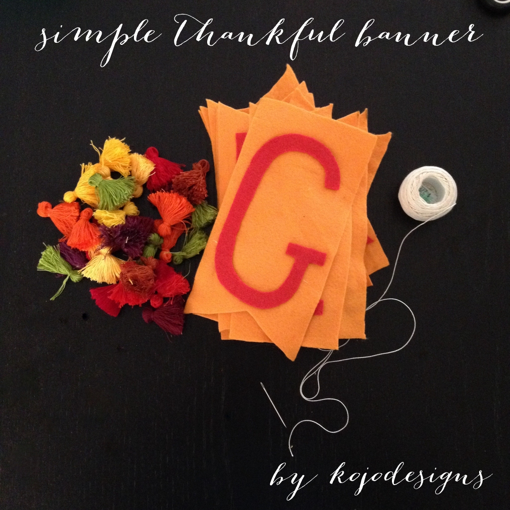 simple thankful banner