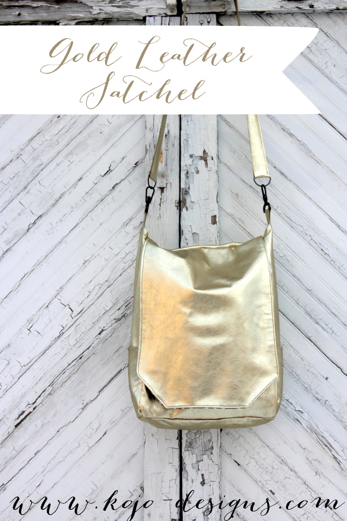 gold leather satchel- everything bag with tons of storage and padded laptop pocket (tutorial to come shortly!)