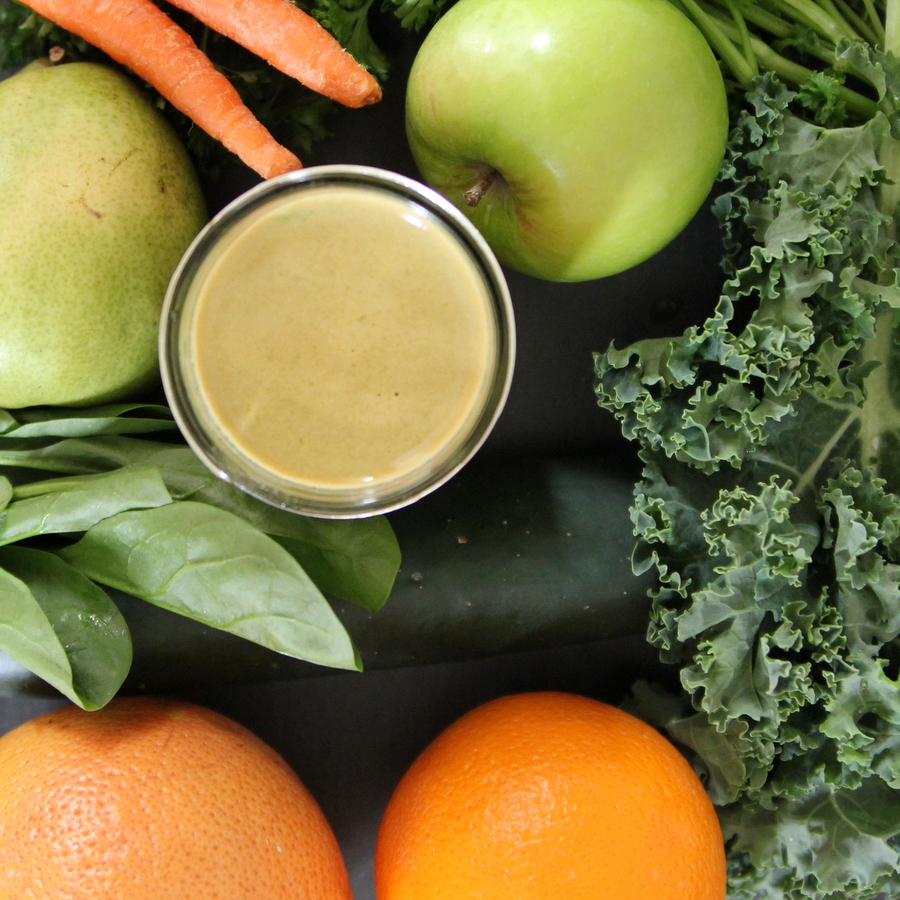 juicing combination ideas- green juice plus grapefruit, orange and carrots