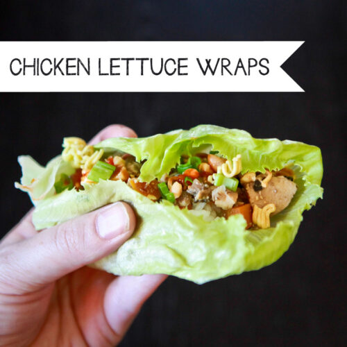 crockpot chicken lettuce wraps