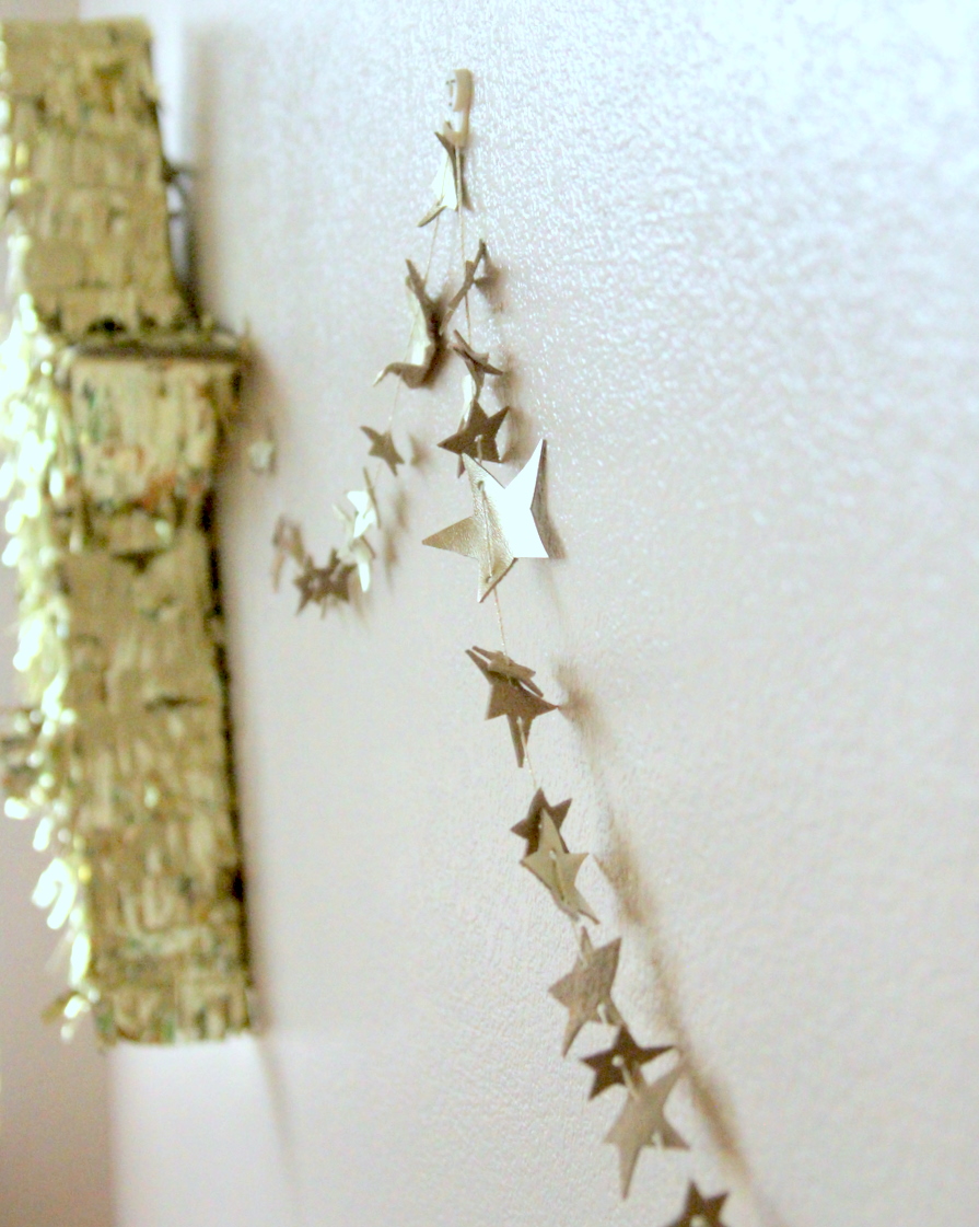 DIY leather star garland