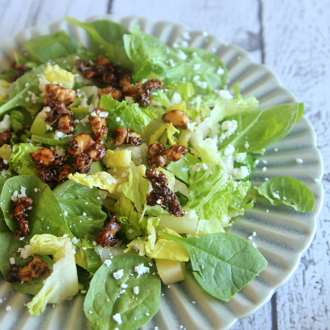 the best salad toppers- rosemary candied walnuts
