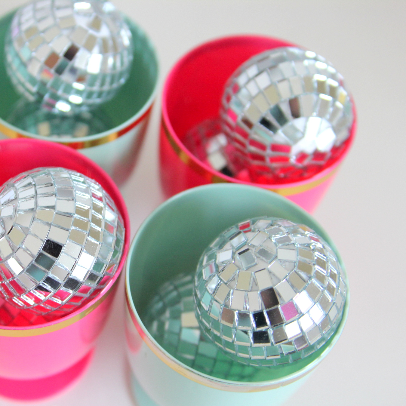 Time to party like a rock star! This sweet rock star birthday party includes all sorts of party ideas- like the abundance of disco balls!