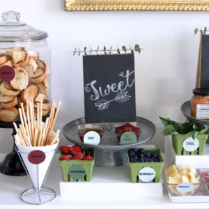 build your own bruschetta bar- the perfect combination of easy and delicious for holiday entertaining!