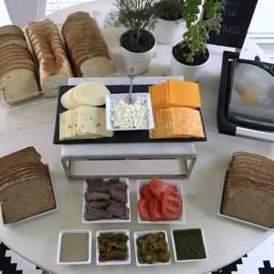This grilled cheese bar is the ultimate in cozy comfort food! And also SO EASY to put together. (AKA- party food perfection!)