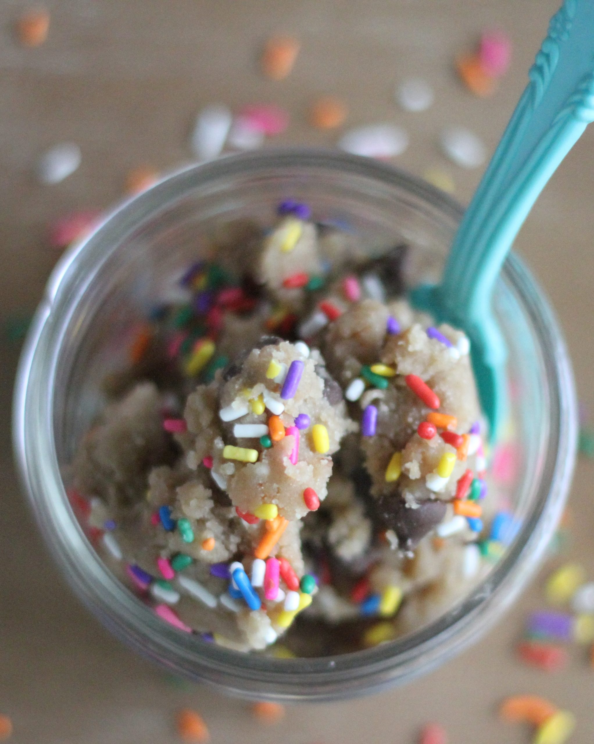 how to make edible gourmet birthday cookie dough (makes a great gift!)