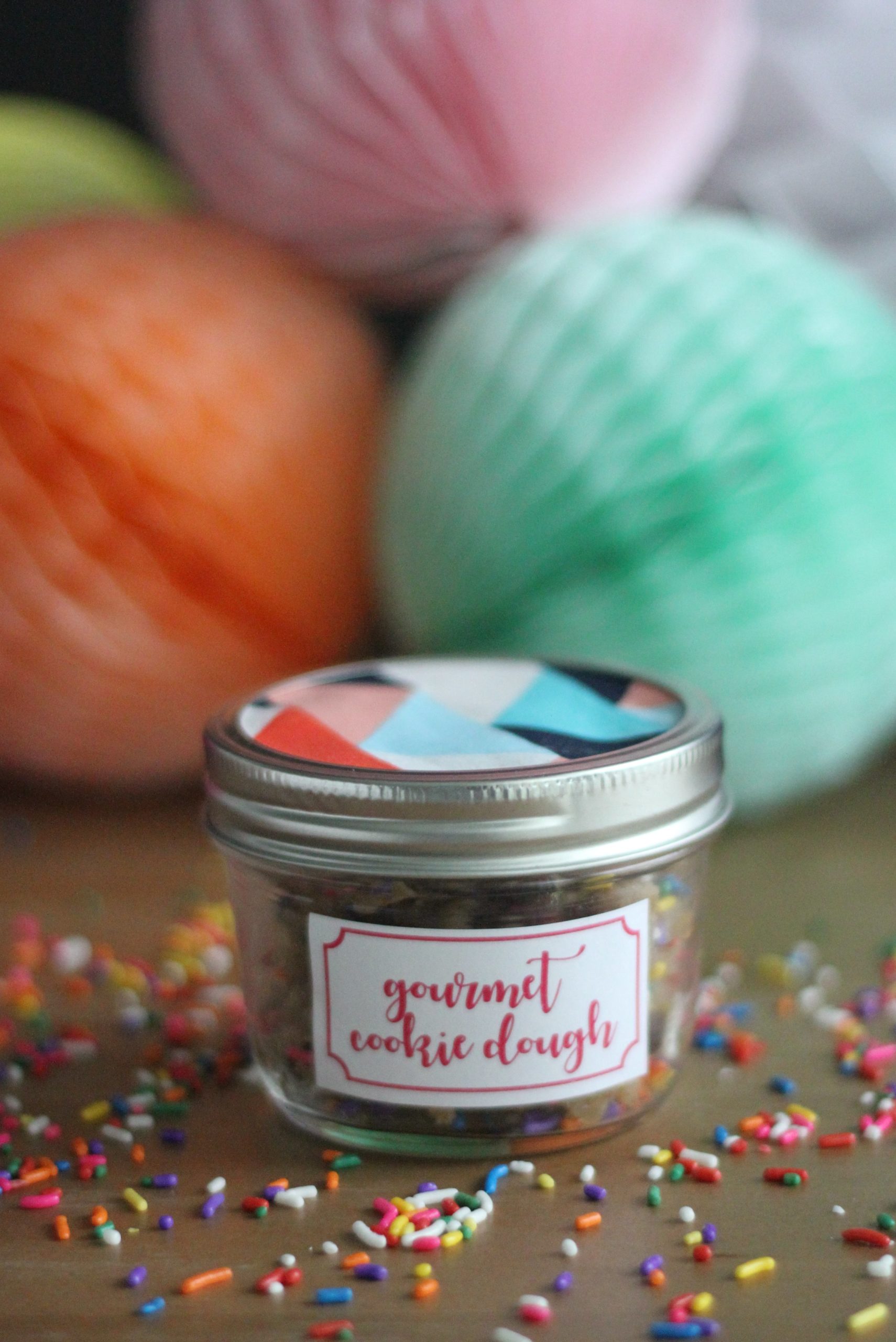 how to make edible gourmet birthday cookie dough (makes a great gift!)