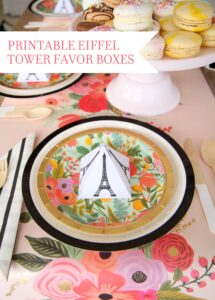 printable eiffel tower favor boxes