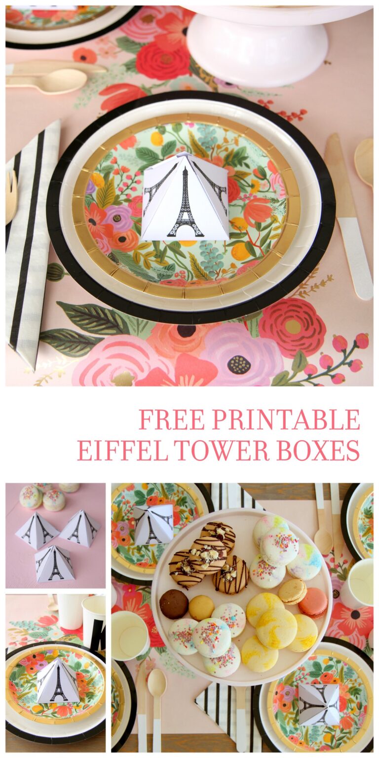 printable eiffel tower favor boxes