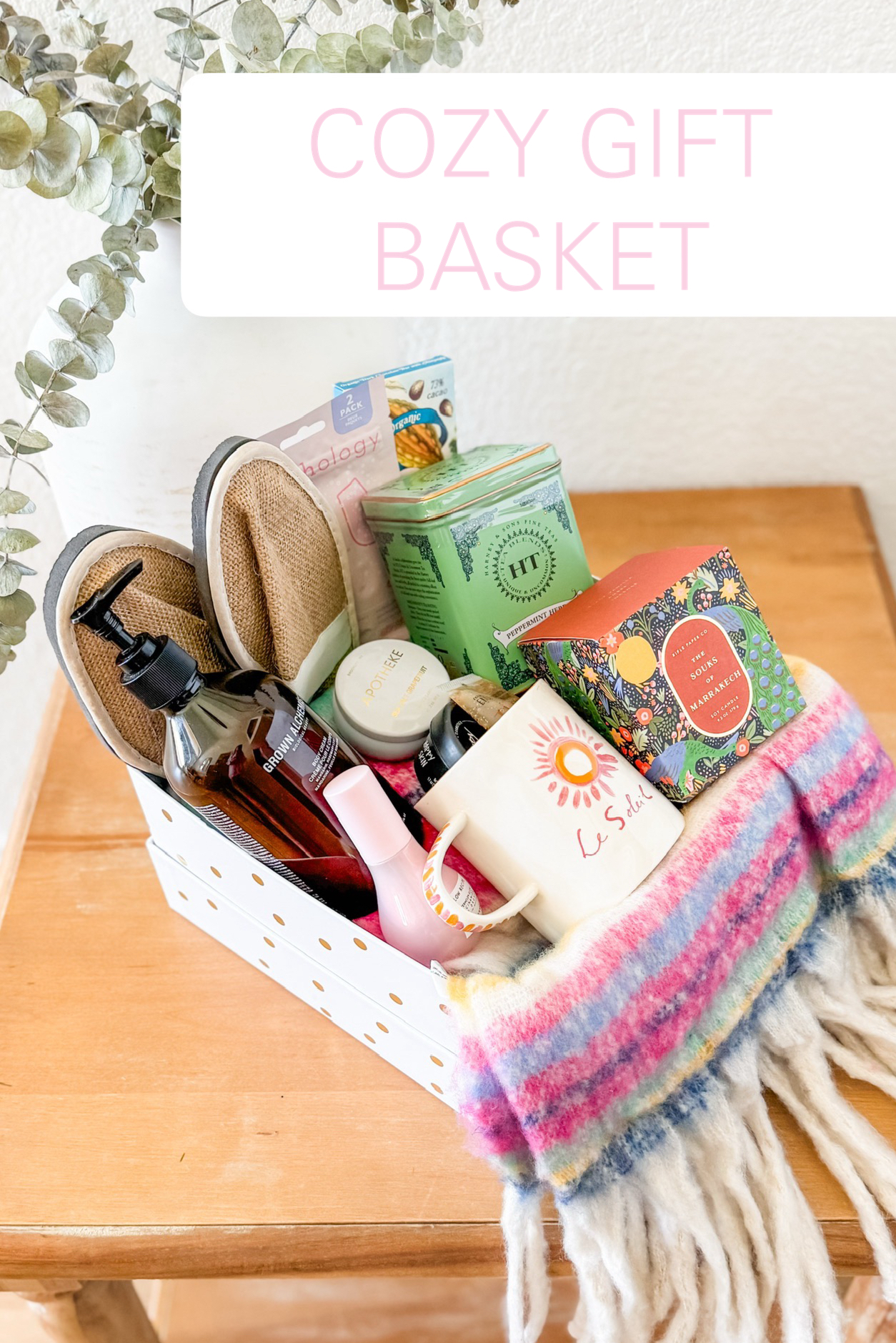 DIY cozy and relaxing gift basket ideas