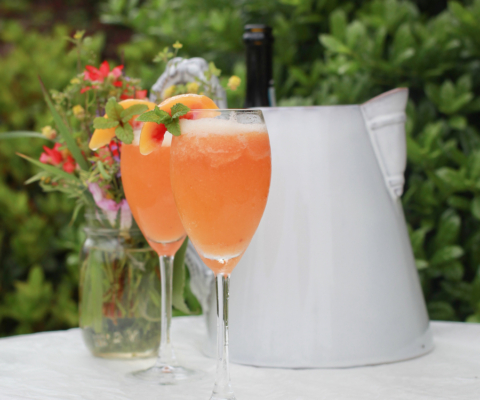 peach bellinis