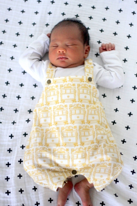 DIY modern baby romper