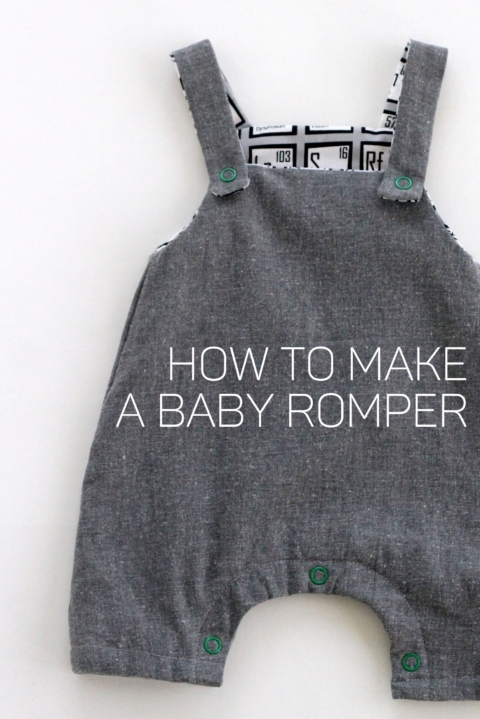 how to make a romper for a baby boy