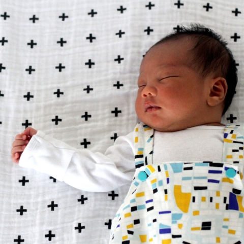 DIY modern baby romper