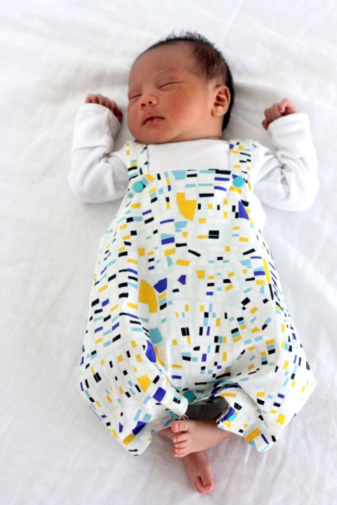 how to make a modern baby boy romper