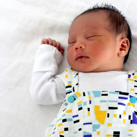 how to make a modern baby boy romper