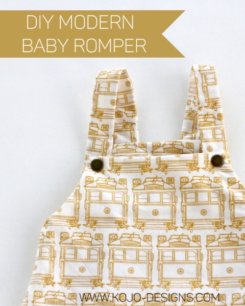 how to make a modern baby boy romper