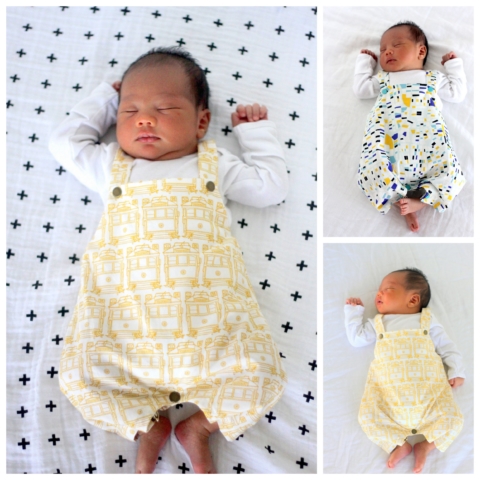 DIY mordern baby romper